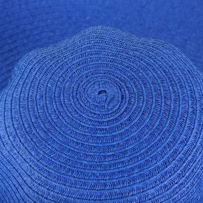 15CM Wide Brim Oversized Beach Hats UV Protection Straw Hat