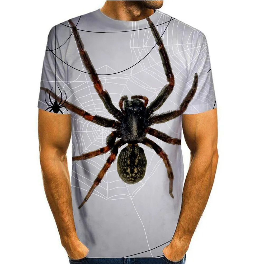 3D Graphic Printed Short Sleeve Shirts 3D Animal