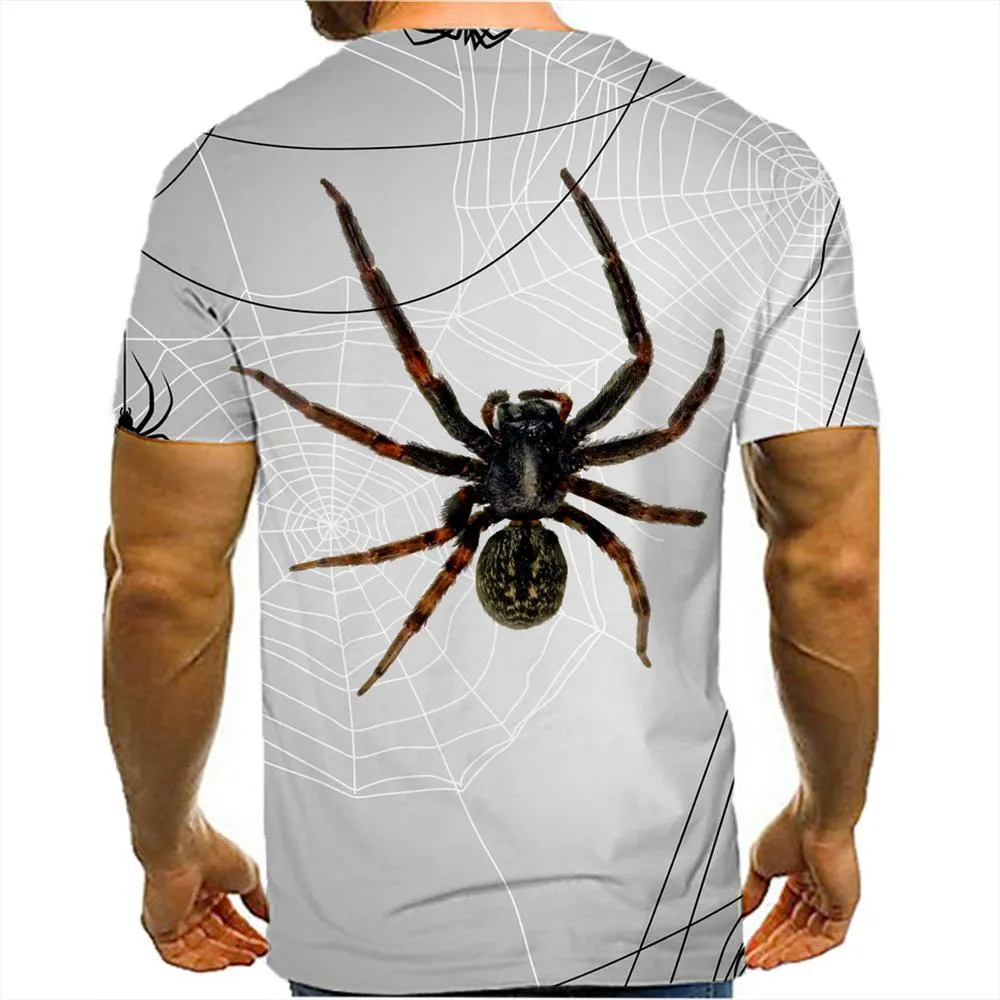 3D Graphic Printed Short Sleeve Shirts 3D Animal
