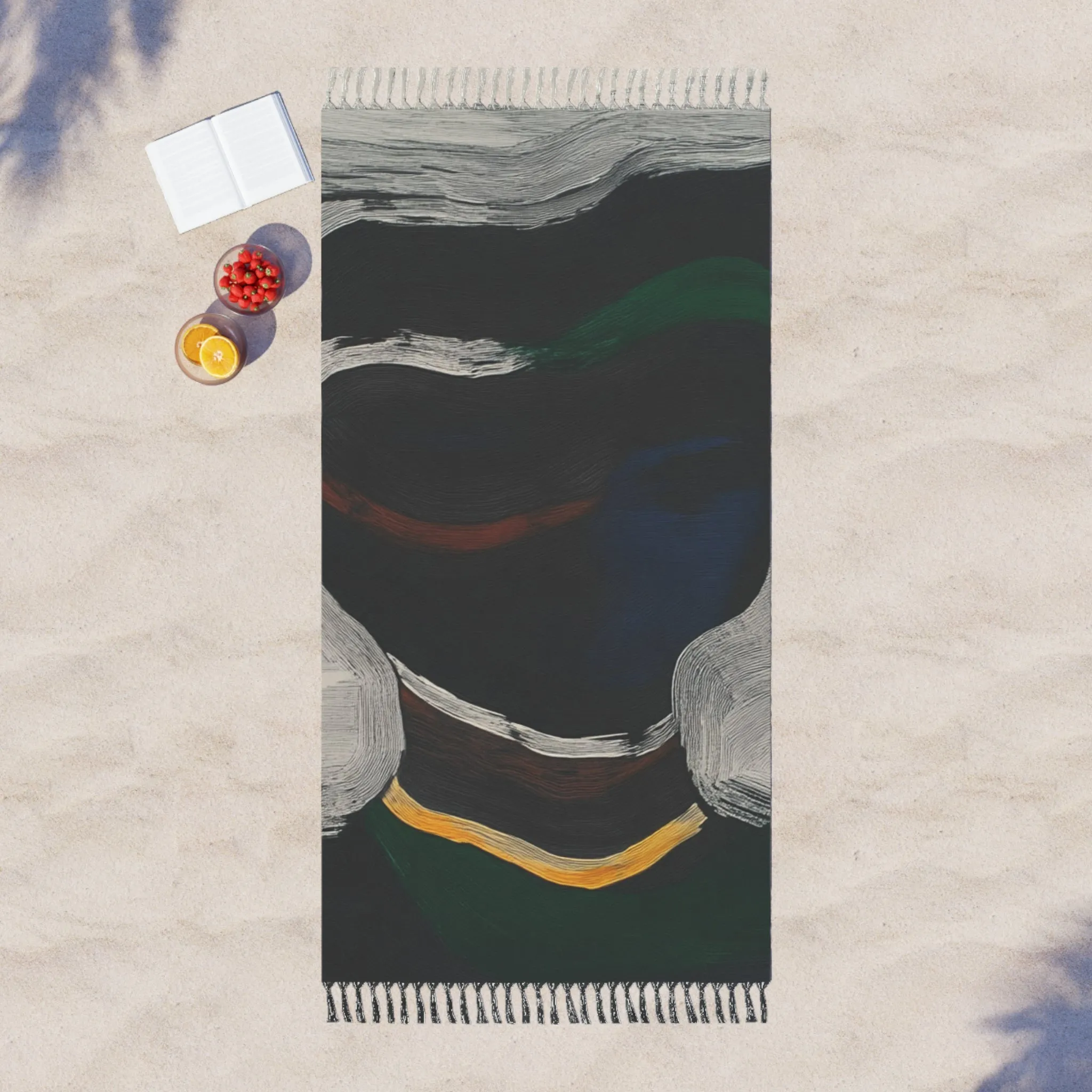 Abstract Art Face Beach Towel