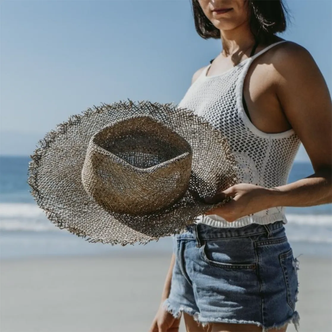 Acapulco Frayed Straw Hat X Sandoval