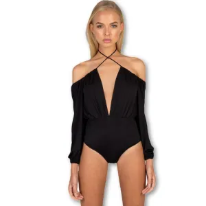 adjustable off shoulder deep v neck jumpsuit backless bodycon women rompers fitted beachwear bodysuit