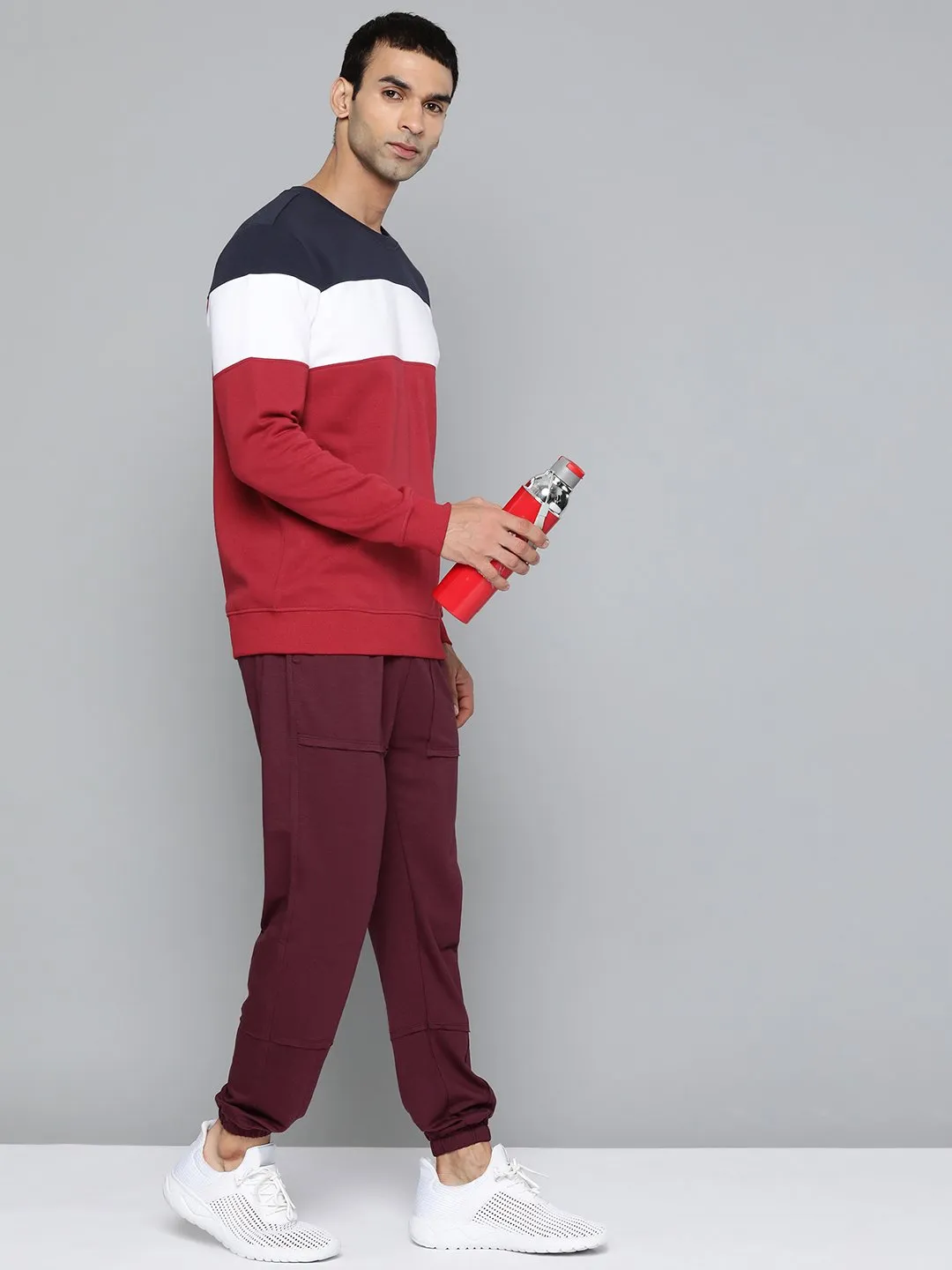 Alcis Men Casual Maroon Sweatshirts