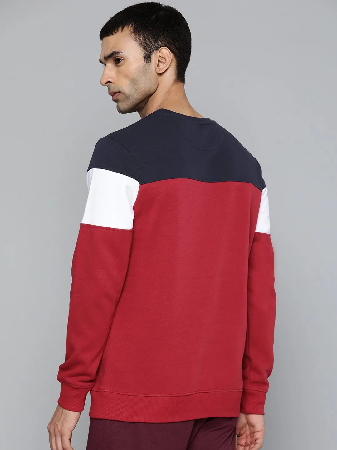 Alcis Men Casual Maroon Sweatshirts