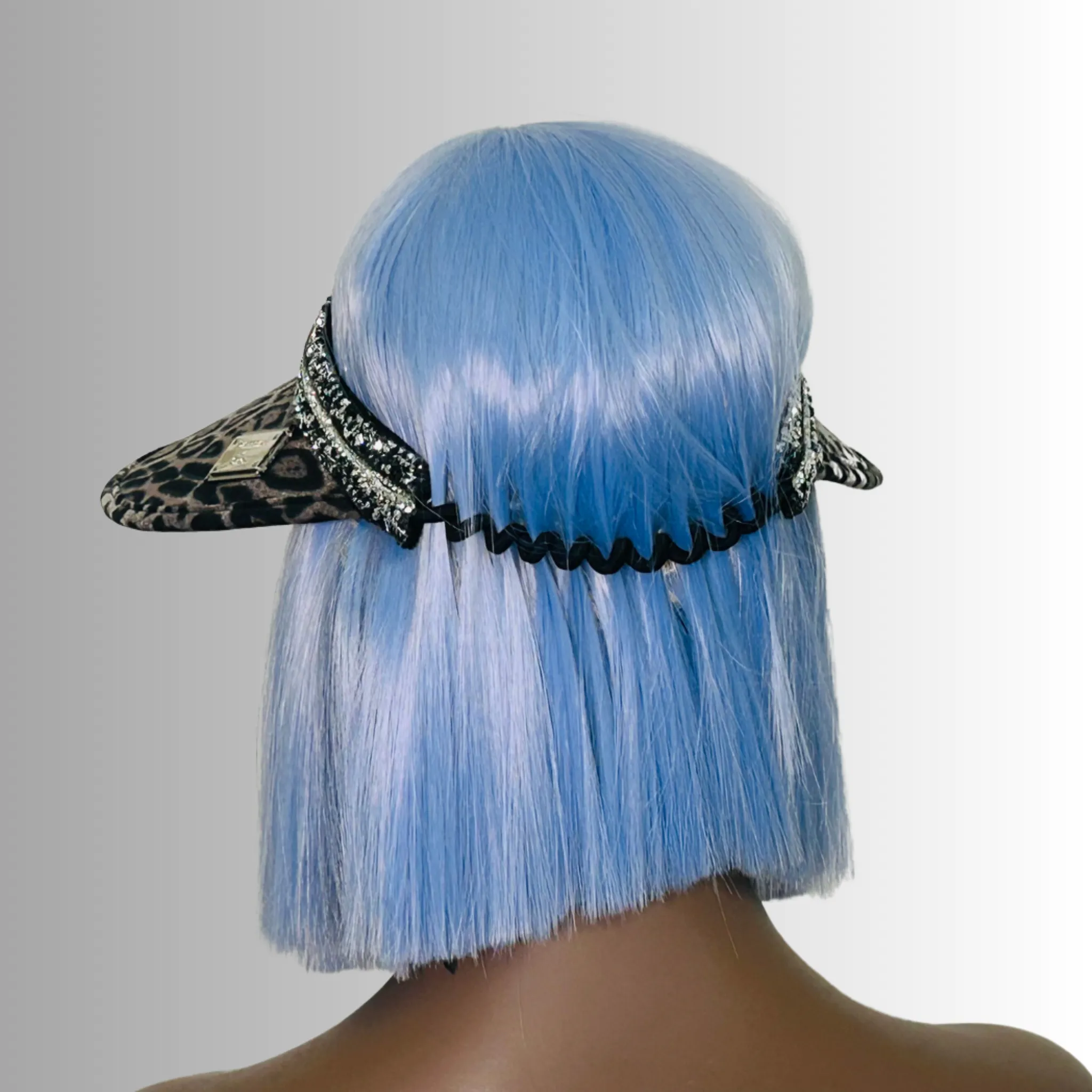 Animal print visor - Shananay - Snow Leopard