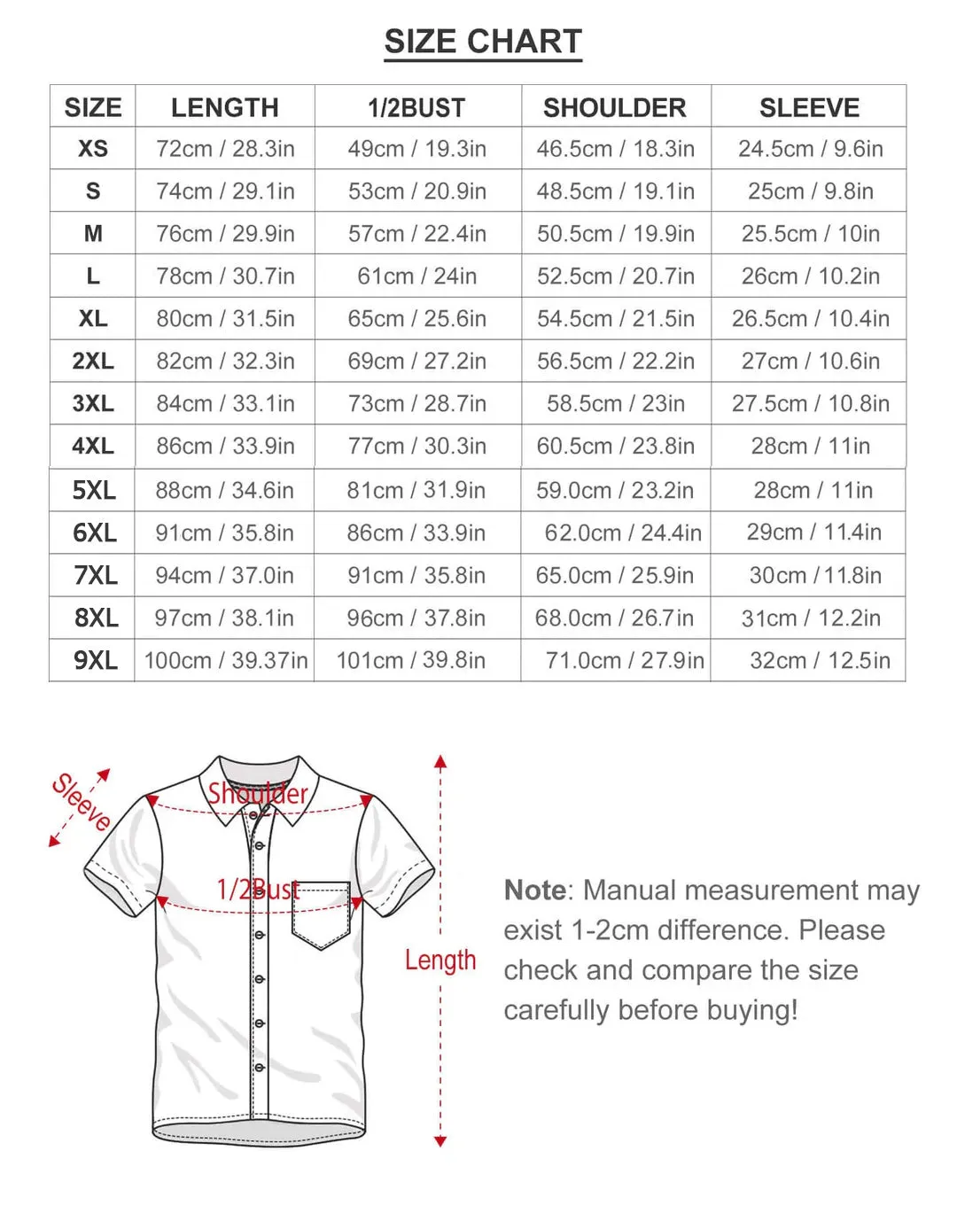 Art Mushroom Eye Button Pocket Casual Short Sleeve Shirt