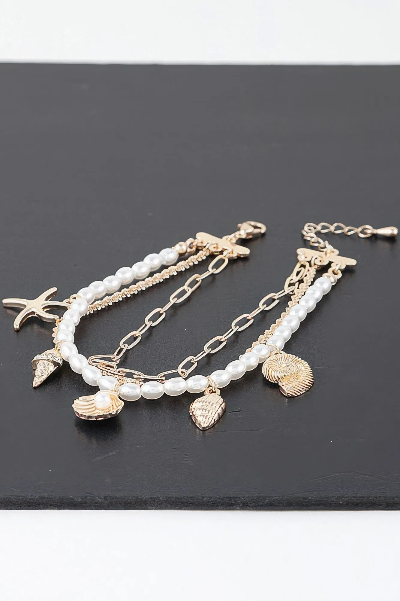 At The Beach Multi Charm Bracelet