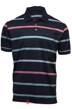 Back Bay Mercerised Cotton Striped Polo