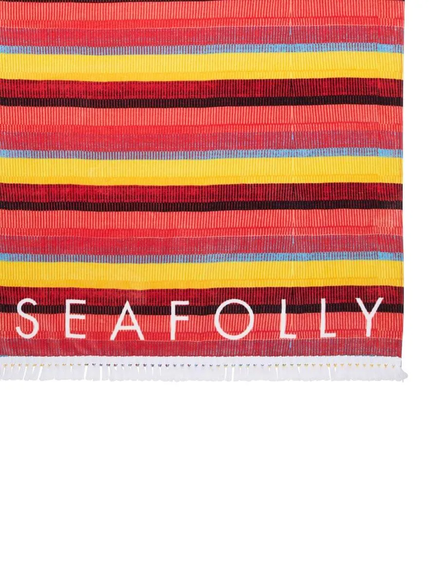 Baja Stripe Towel Saffron