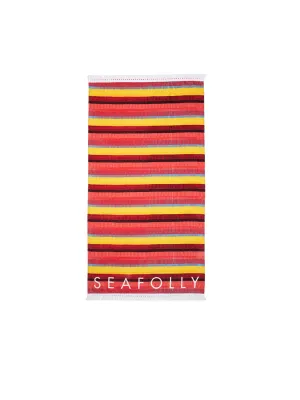 Baja Stripe Towel Saffron