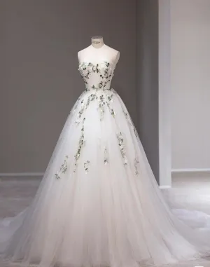 Ball Gown Colorful Wedding Dress