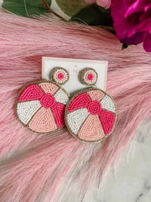 Barbie Inspired Beach Ball Earrings