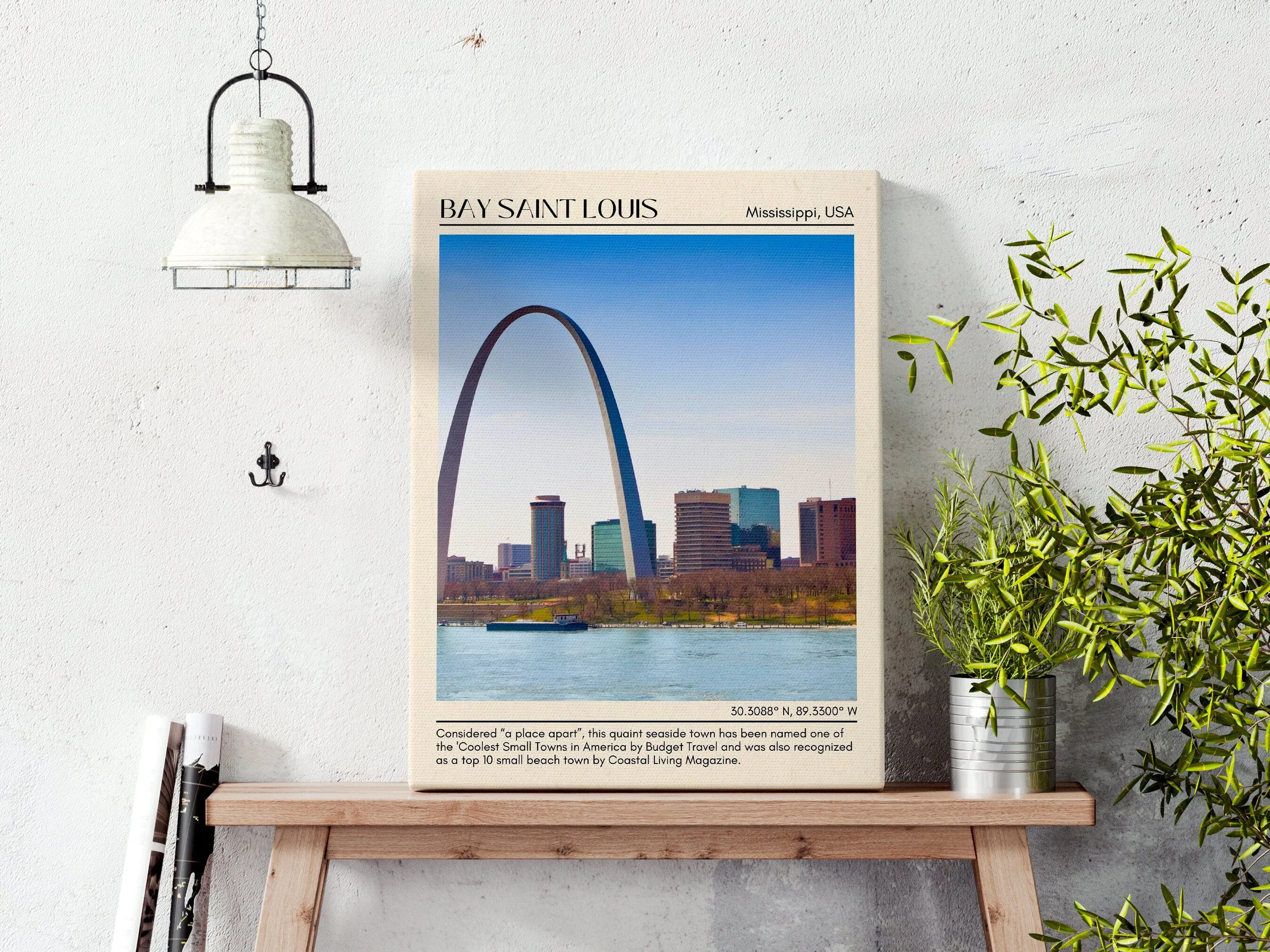Bay Saint Louis Wall Canvas, USA