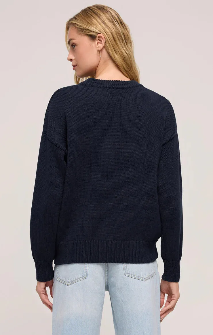 BEACH BOYFRIEND SWEATER - ECLIPSE