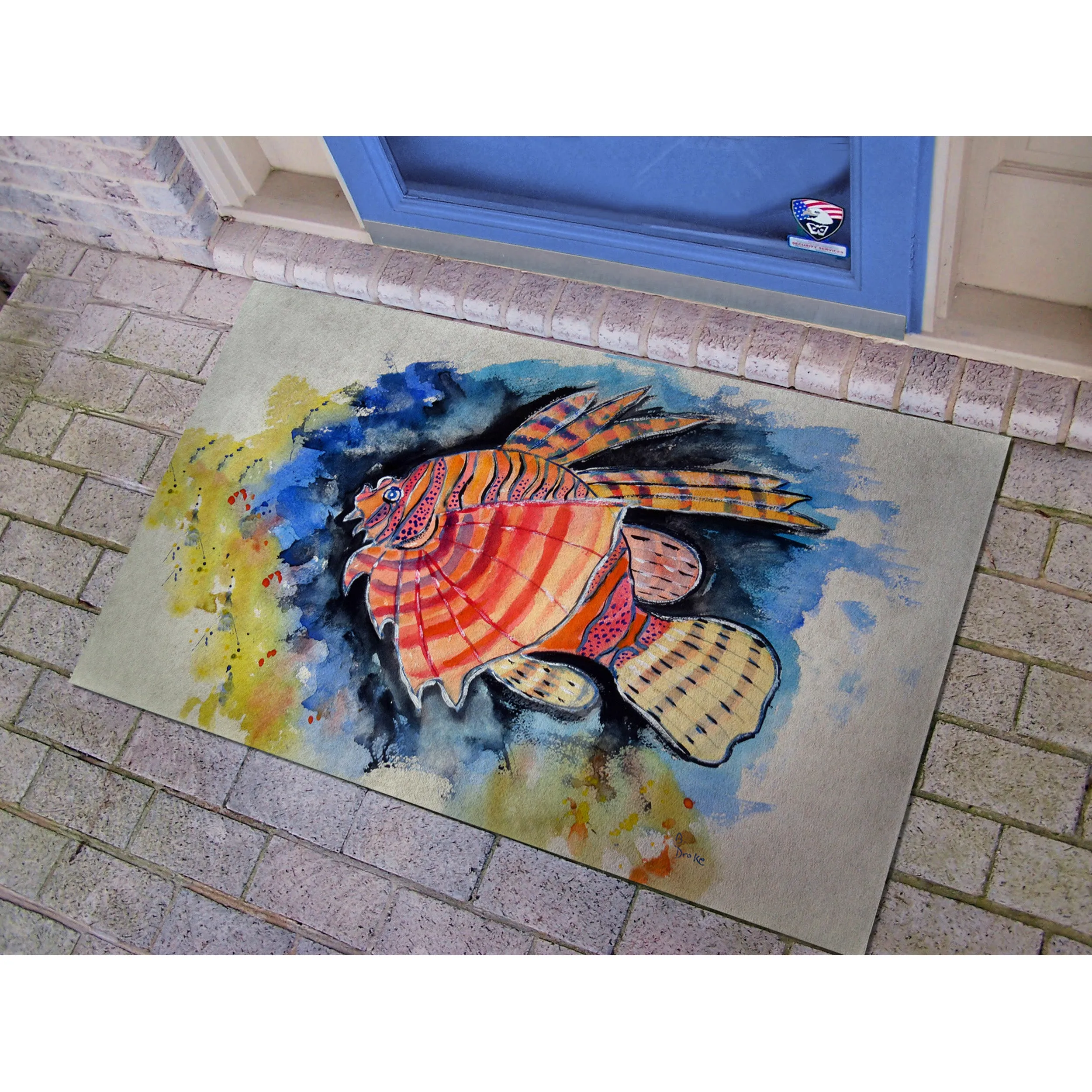 Betsy's Lion Fish Doormat