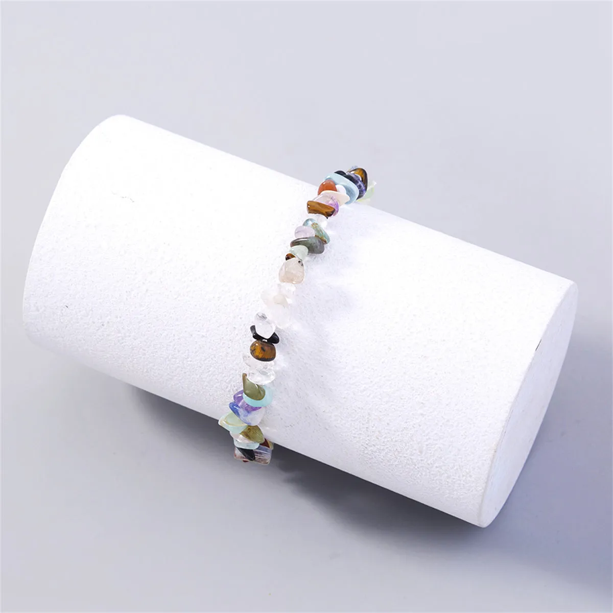 Blue Multicolor Resin Beaded & 18K Gold-Plated Bracelet