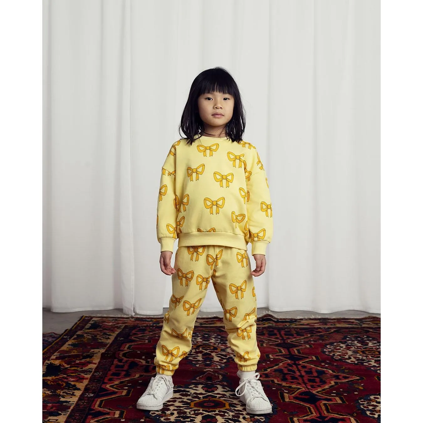 Bow Aop Sweatshirt - Yellow