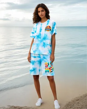 California Paradise All Over Printed Unisex T-Shirt & Shorts Co-Ord Set