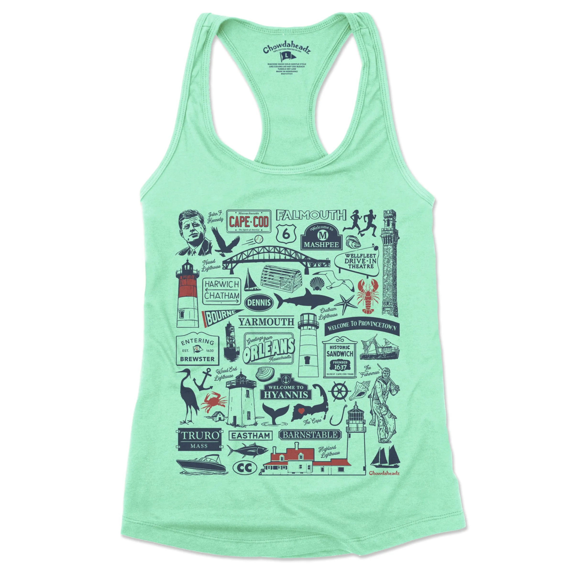 Cape Cod Tourist Attraction  Ladies Tank Top