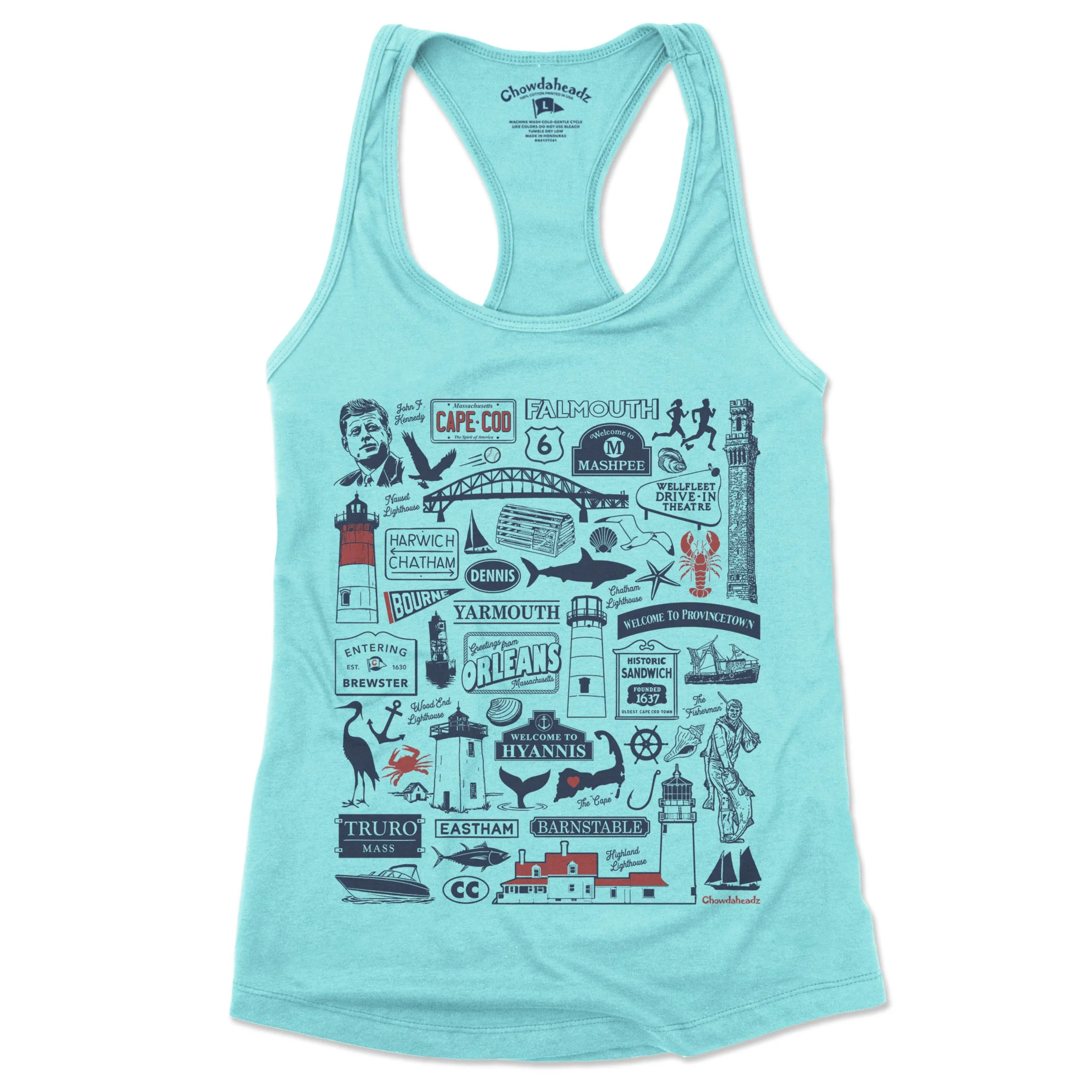 Cape Cod Tourist Attraction  Ladies Tank Top