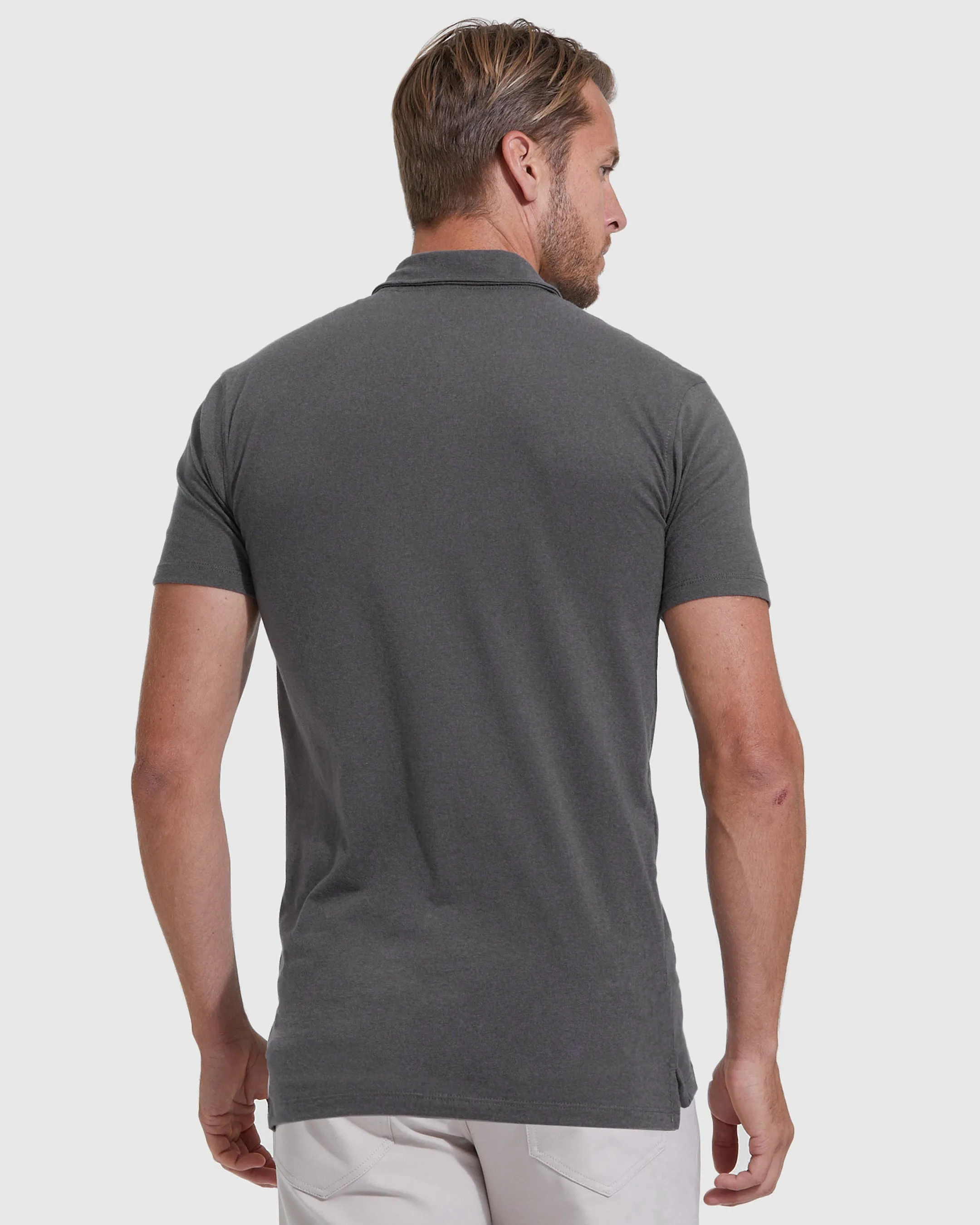 Carbon Short Sleeve Tall Polo