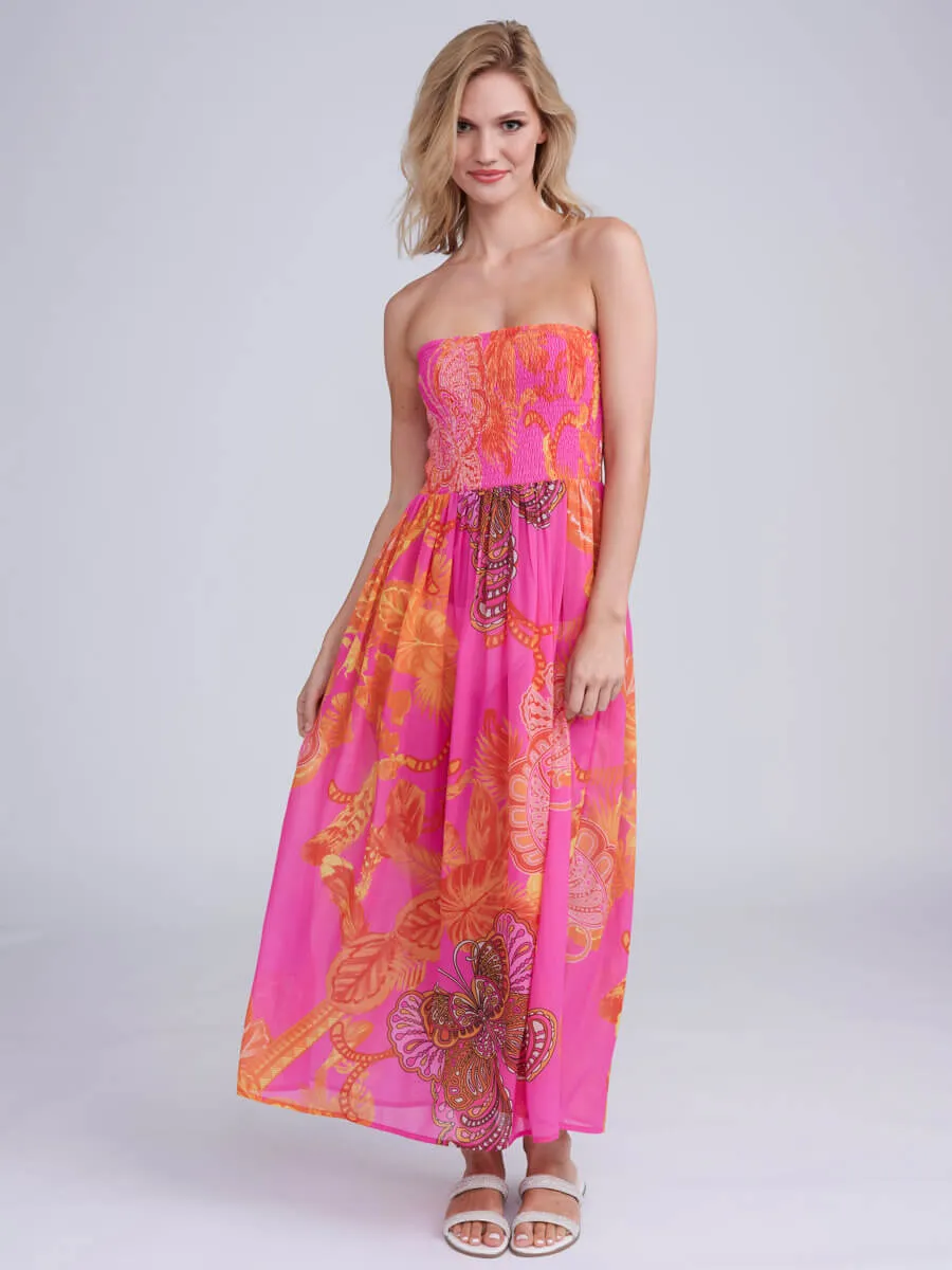 Carriba Maxi Dress in Pink