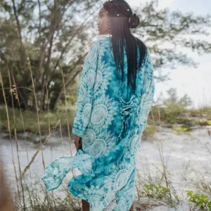 CATALINA ISLAND LACE UP MAXI KIMINO