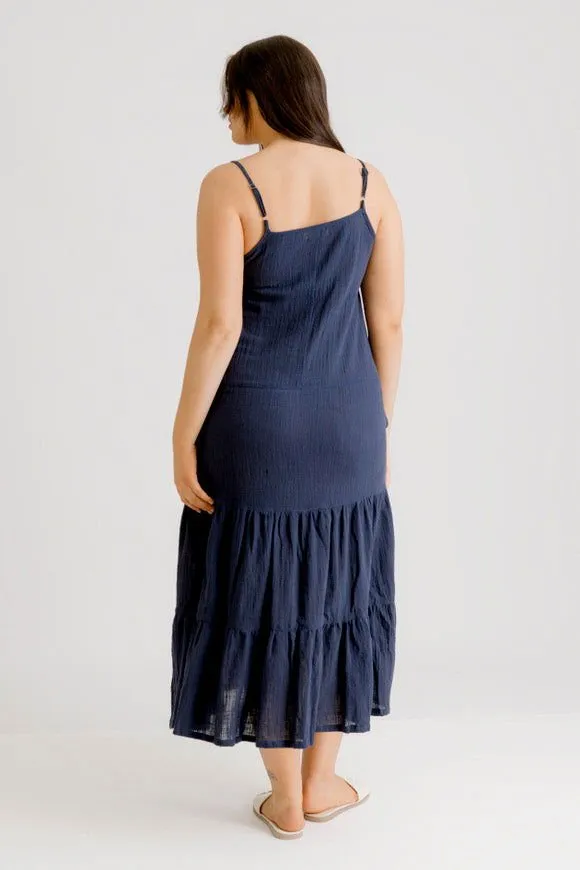 Clara Dress - Navy