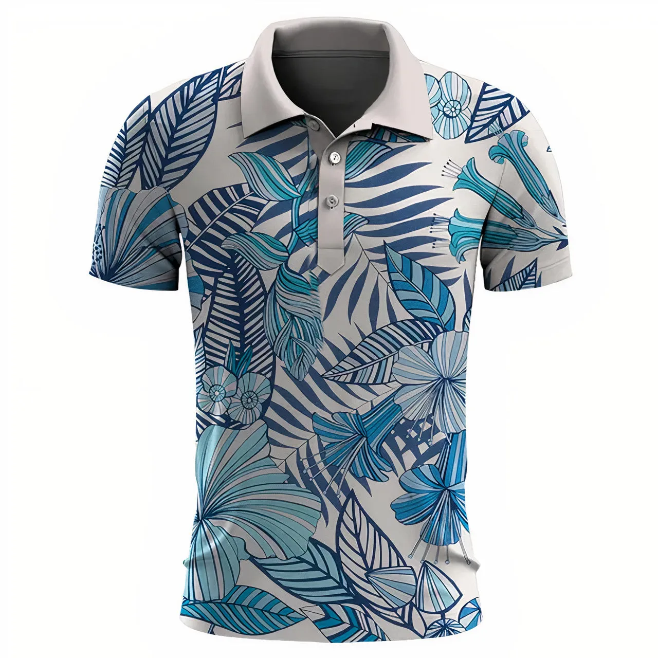 Classic men's hawaiian summer poloshirt - Ethaniel