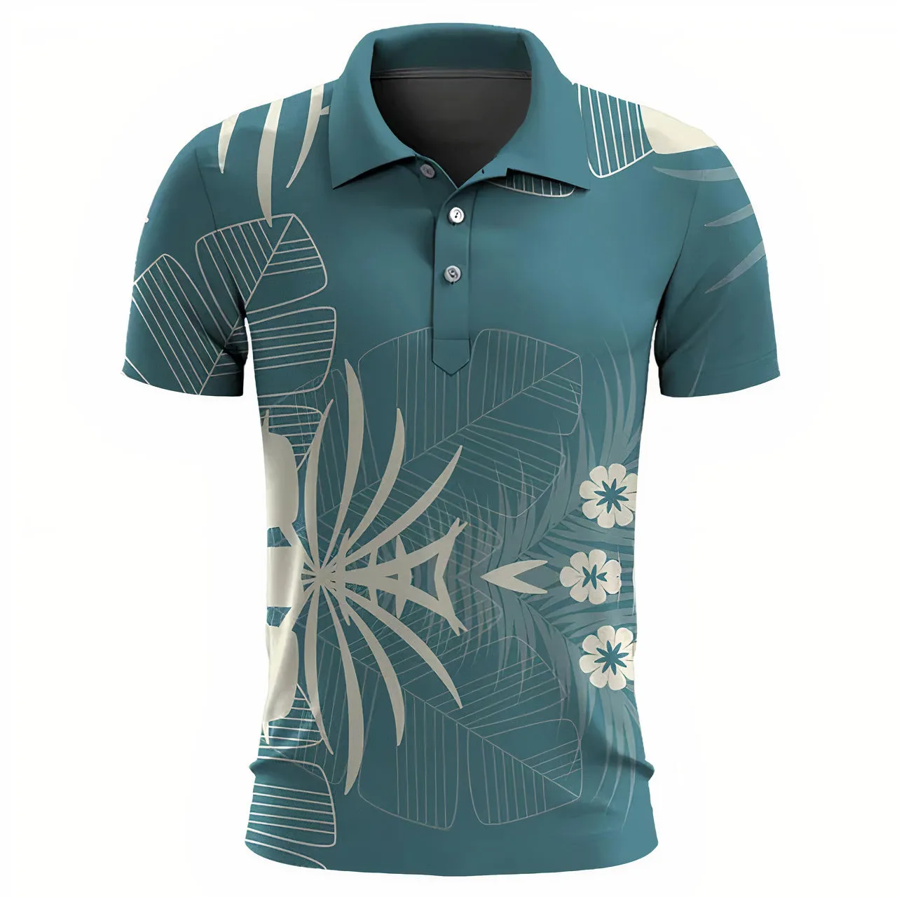 Classic men's hawaiian summer poloshirt - Ethaniel