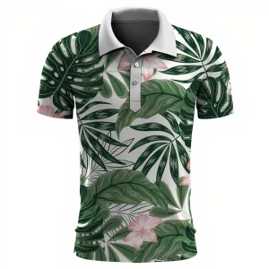 Classic men's hawaiian summer poloshirt - Ethaniel