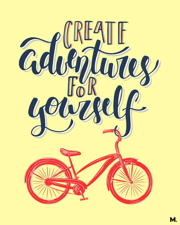 Create adventures printed t shirts