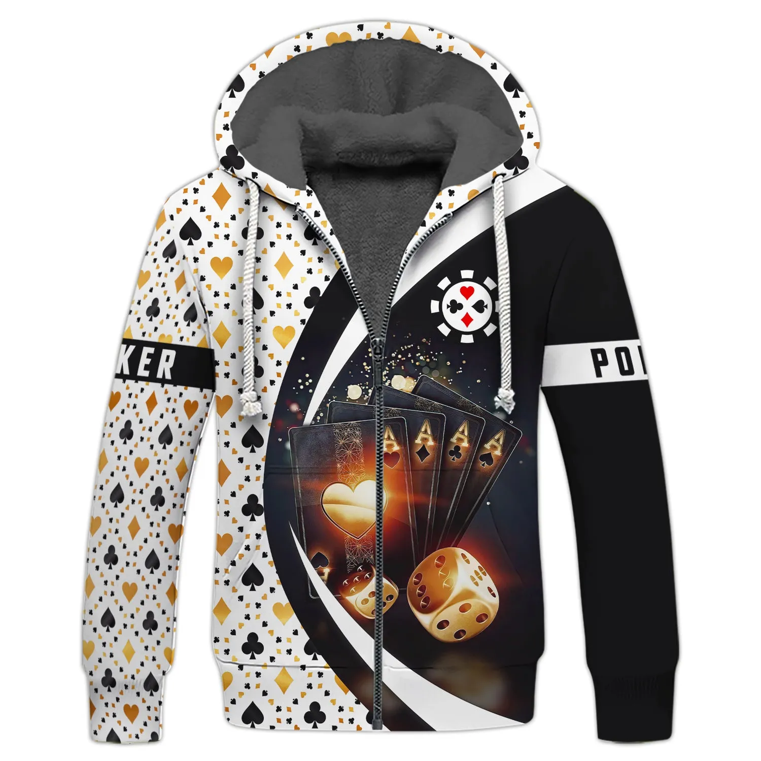 Custom 3D Poker Shirt For Him, Women Poker Hoodie, Poker Gift For Dad