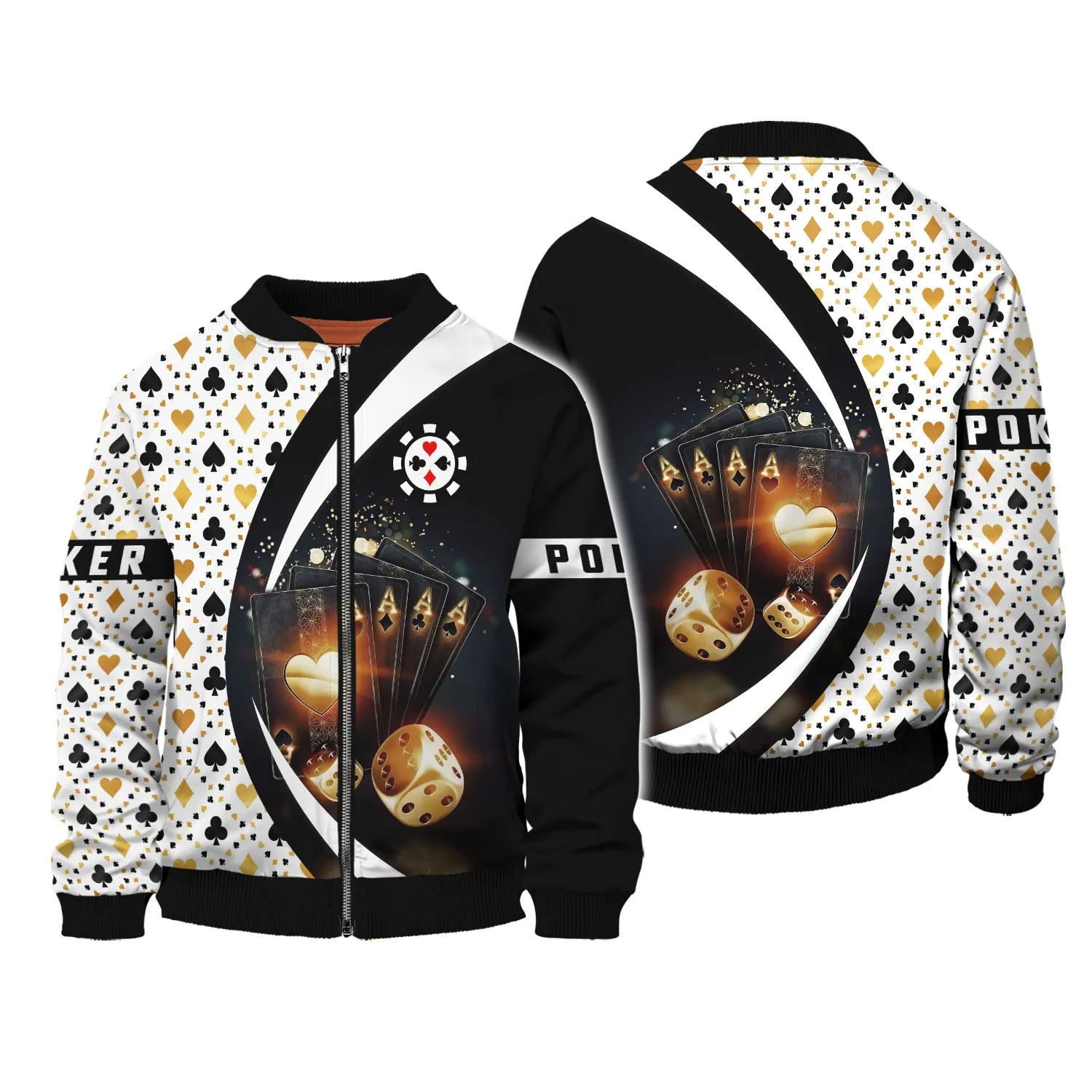 Custom 3D Poker Shirt For Him, Women Poker Hoodie, Poker Gift For Dad