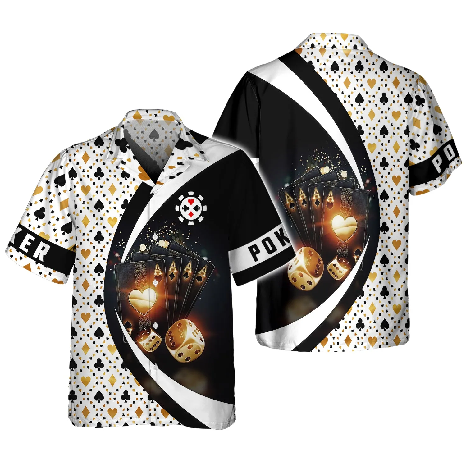 Custom 3D Poker Shirt For Him, Women Poker Hoodie, Poker Gift For Dad