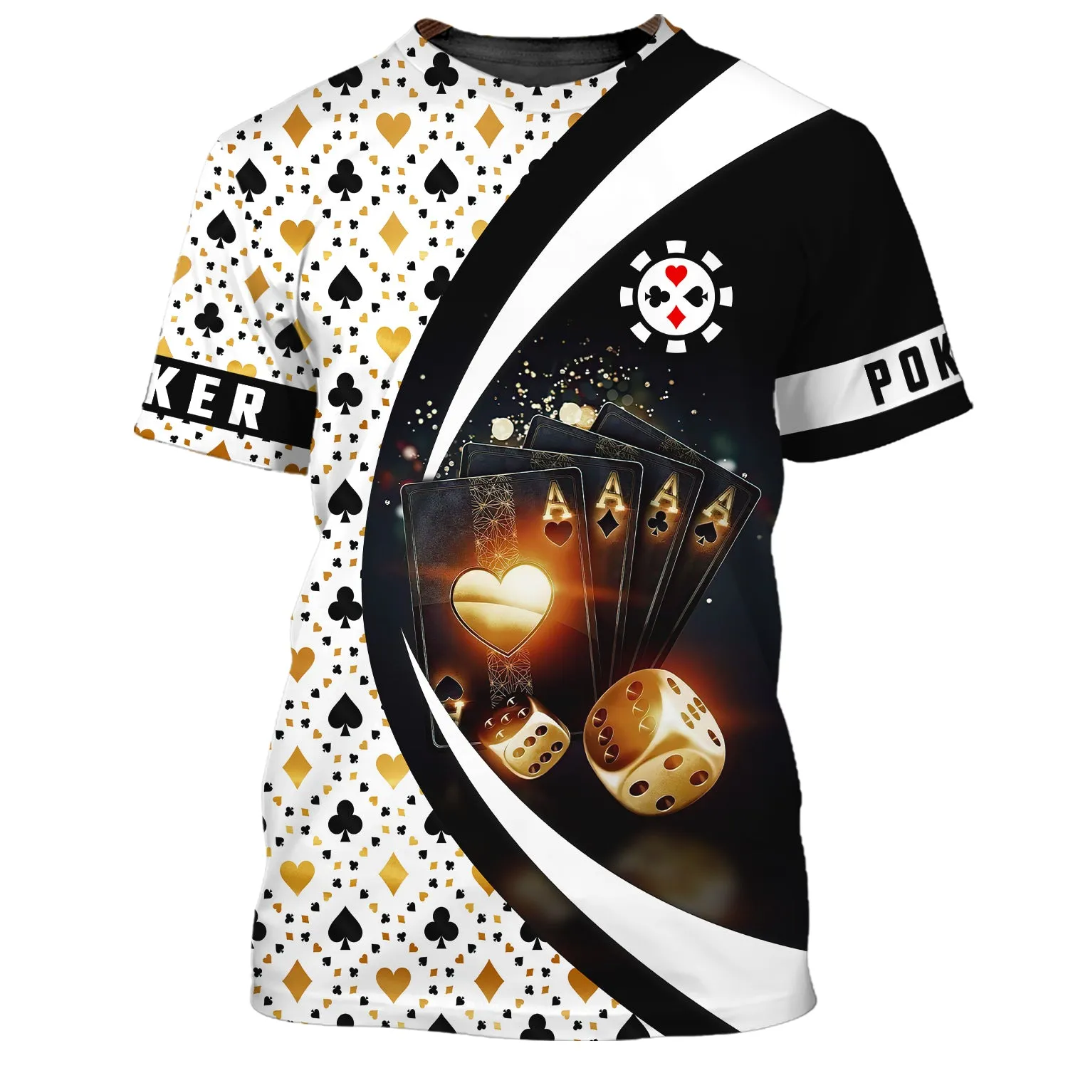 Custom 3D Poker Shirt For Him, Women Poker Hoodie, Poker Gift For Dad