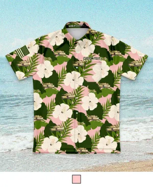 Custom Emblem Party Series Core Men's SS Performance Party Shirt - Floral Military Tank