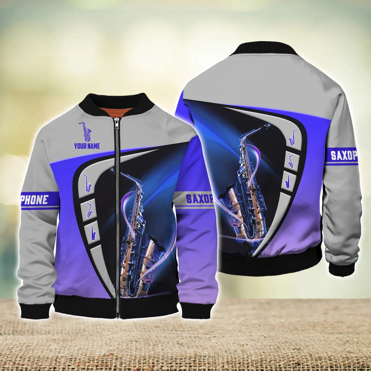 Custom Saxophone Shirts Saxophone Pattern Design Shirts 2746