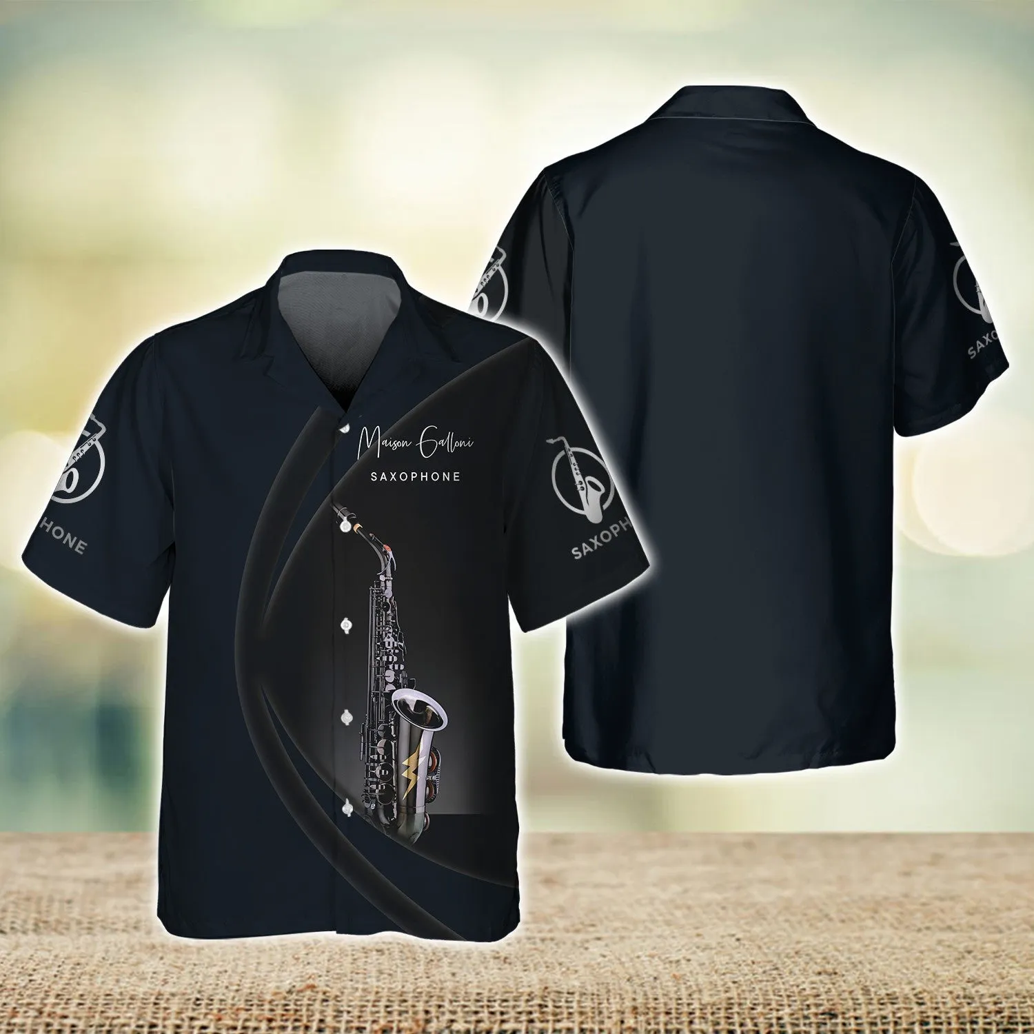 Custom Saxophone Shirts Saxophone Pattern Design Shirts 2747