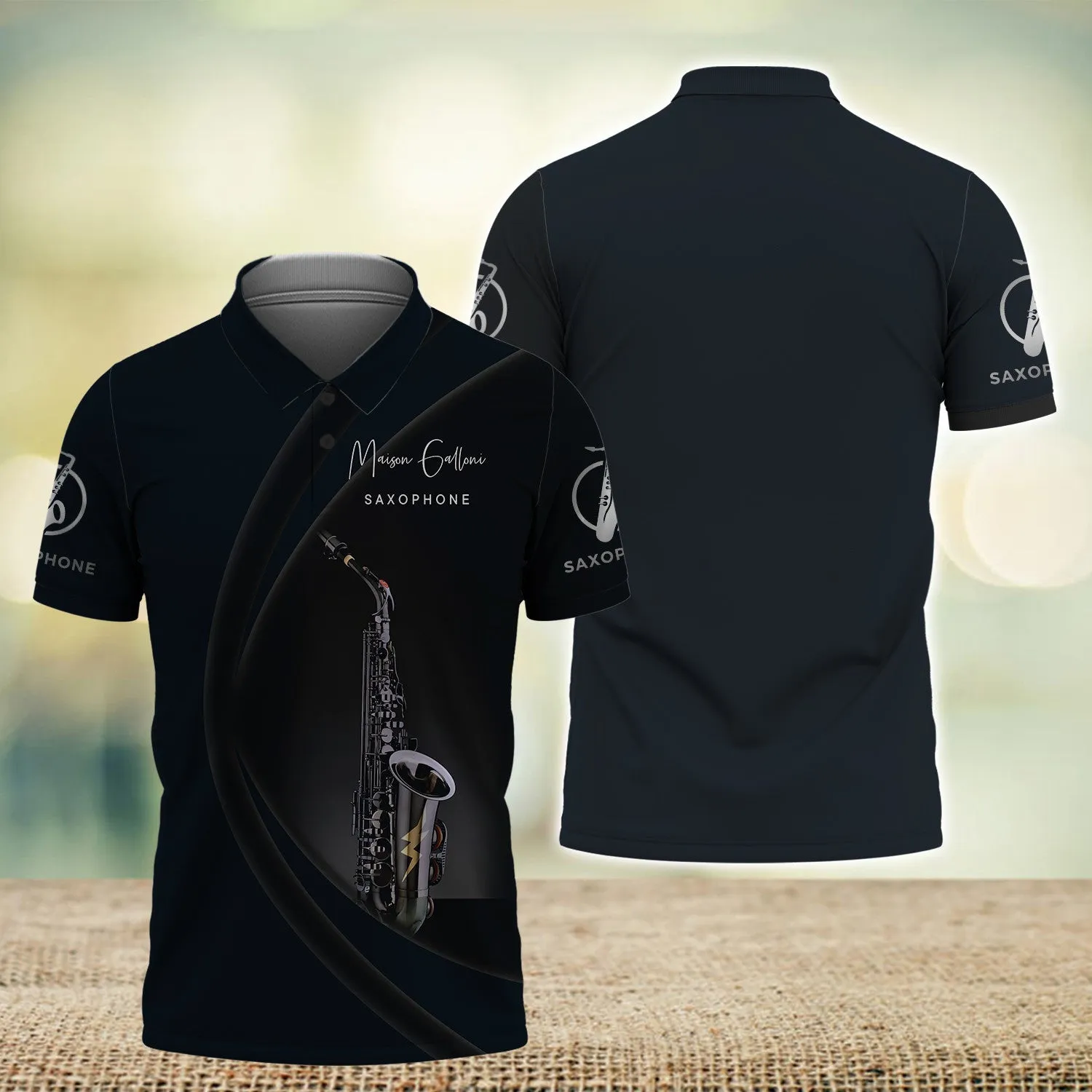 Custom Saxophone Shirts Saxophone Pattern Design Shirts 2747