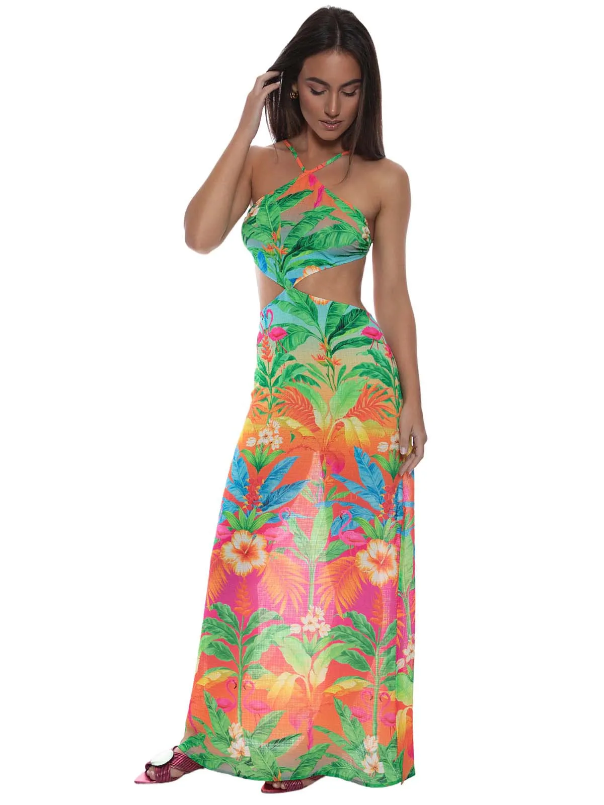 Cut Out Long Dress ::RET