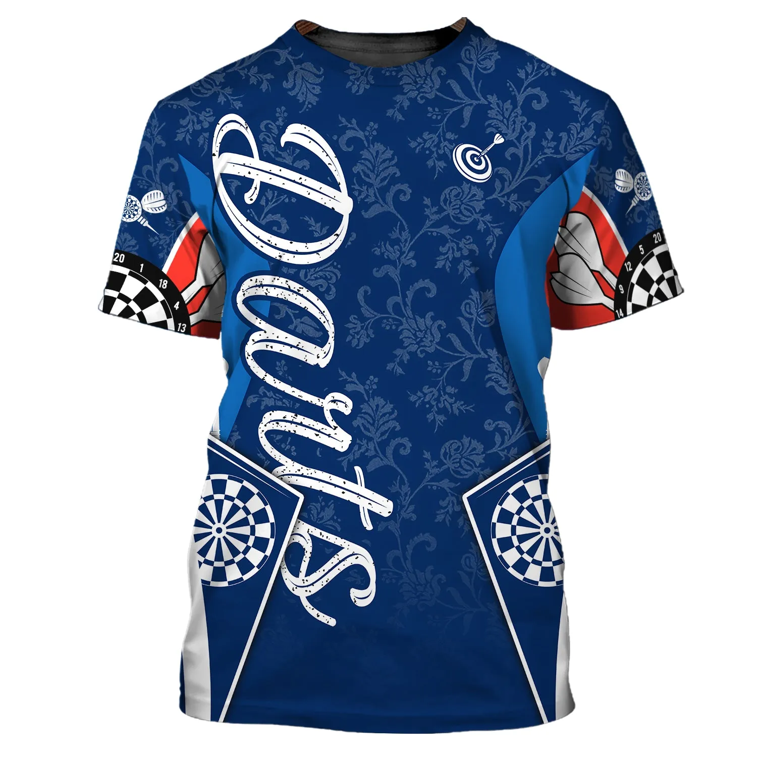 Darts Blue 3D Printed Shirts