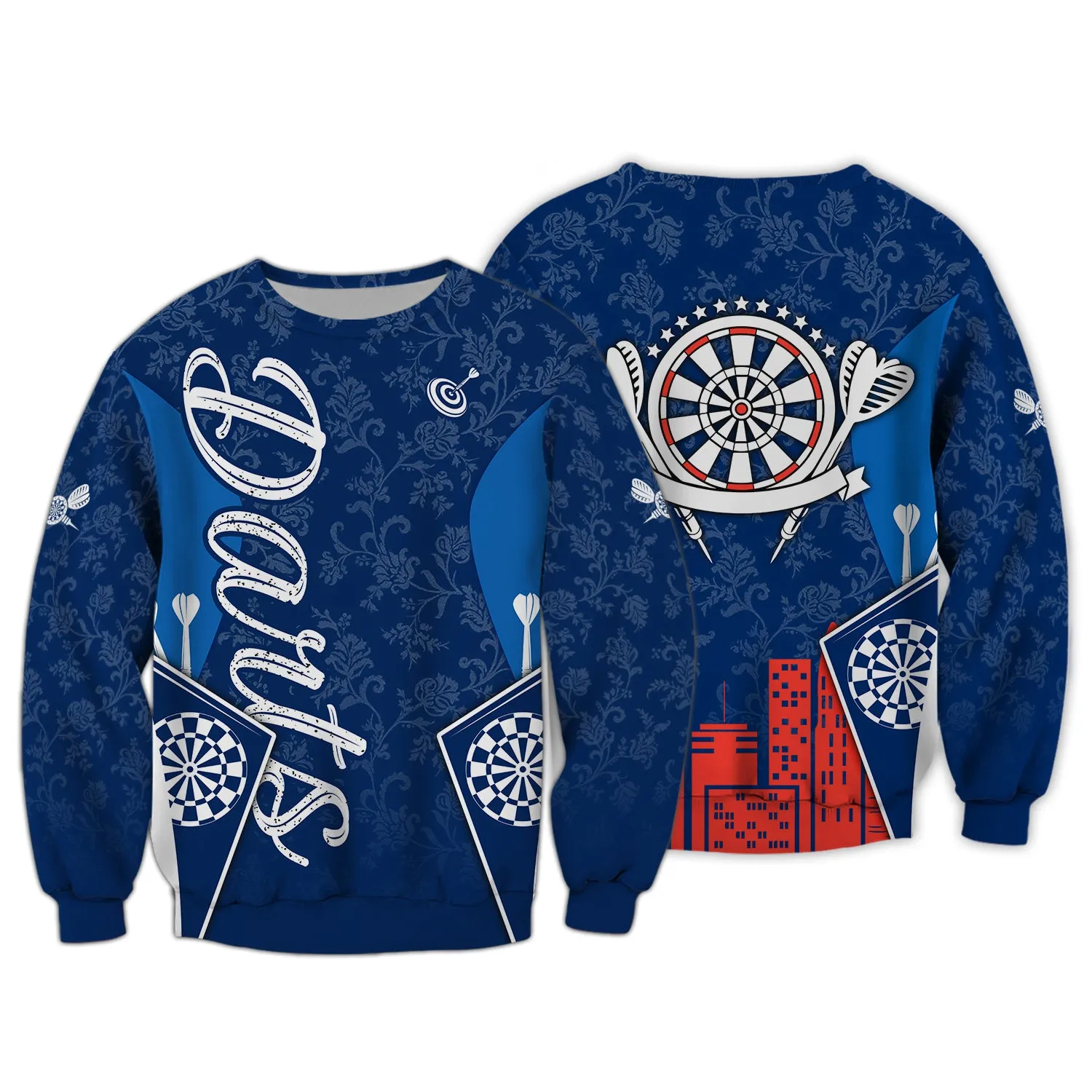 Darts Blue 3D Printed Shirts