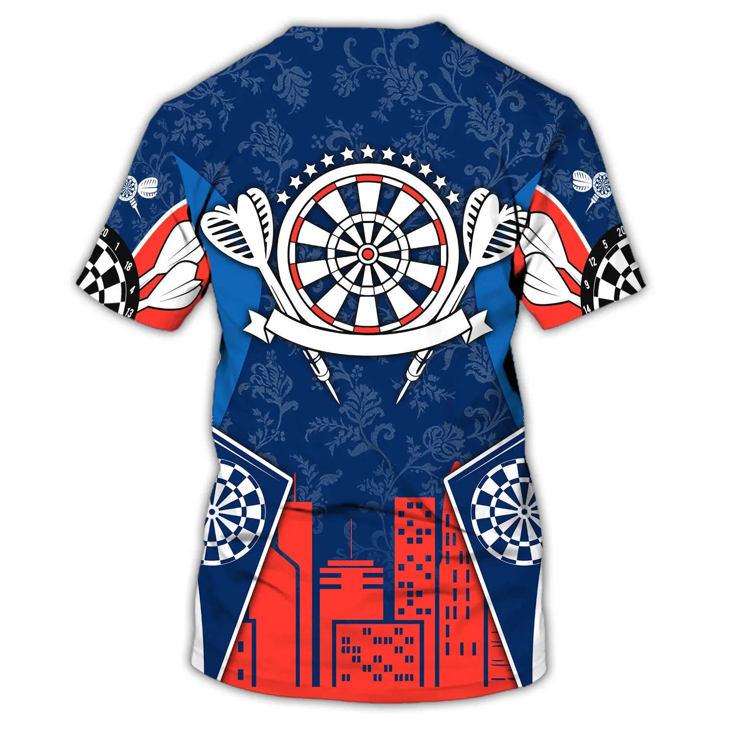 Darts Blue 3D Printed Shirts