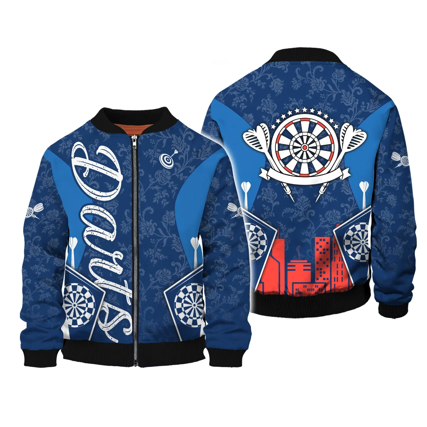 Darts Blue 3D Printed Shirts