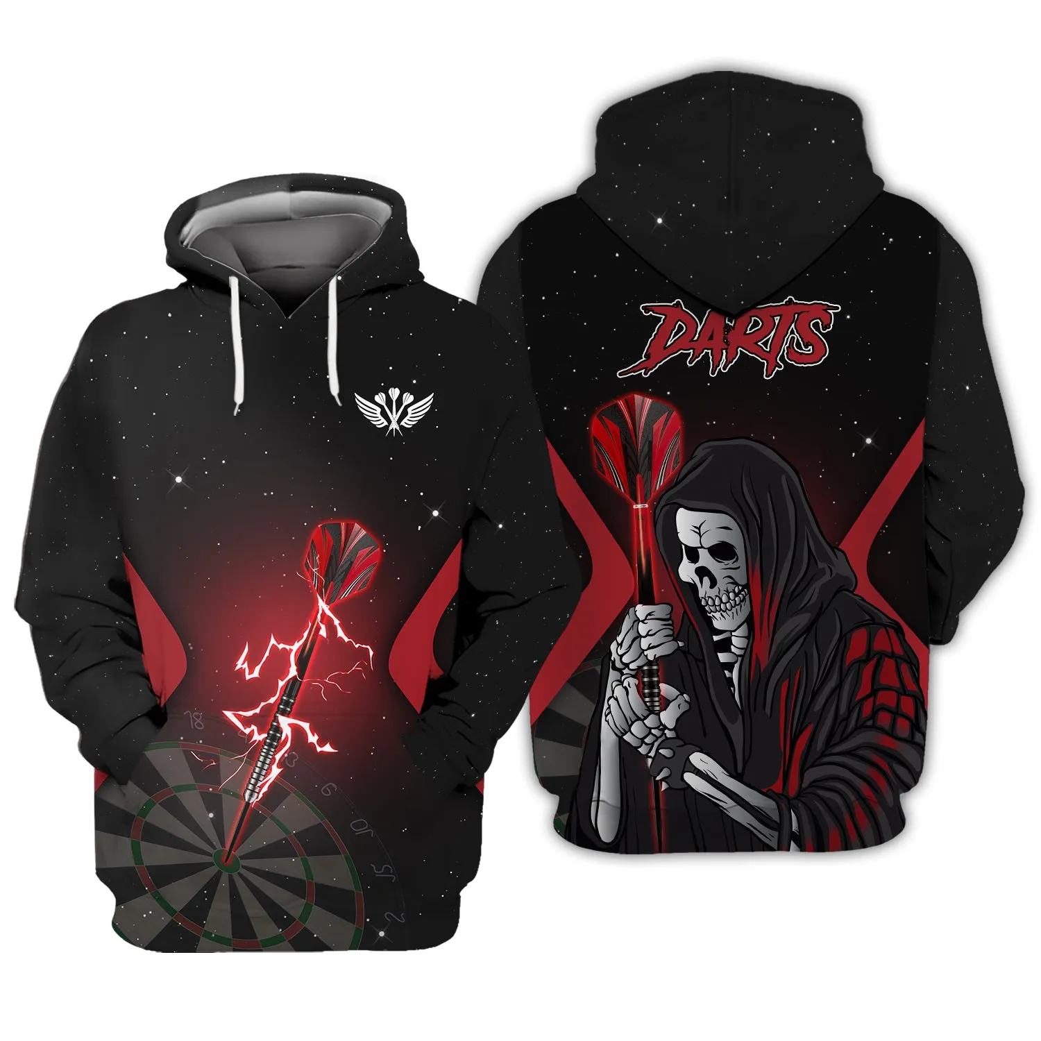 Darts Skeleton 3D Printed Shirts