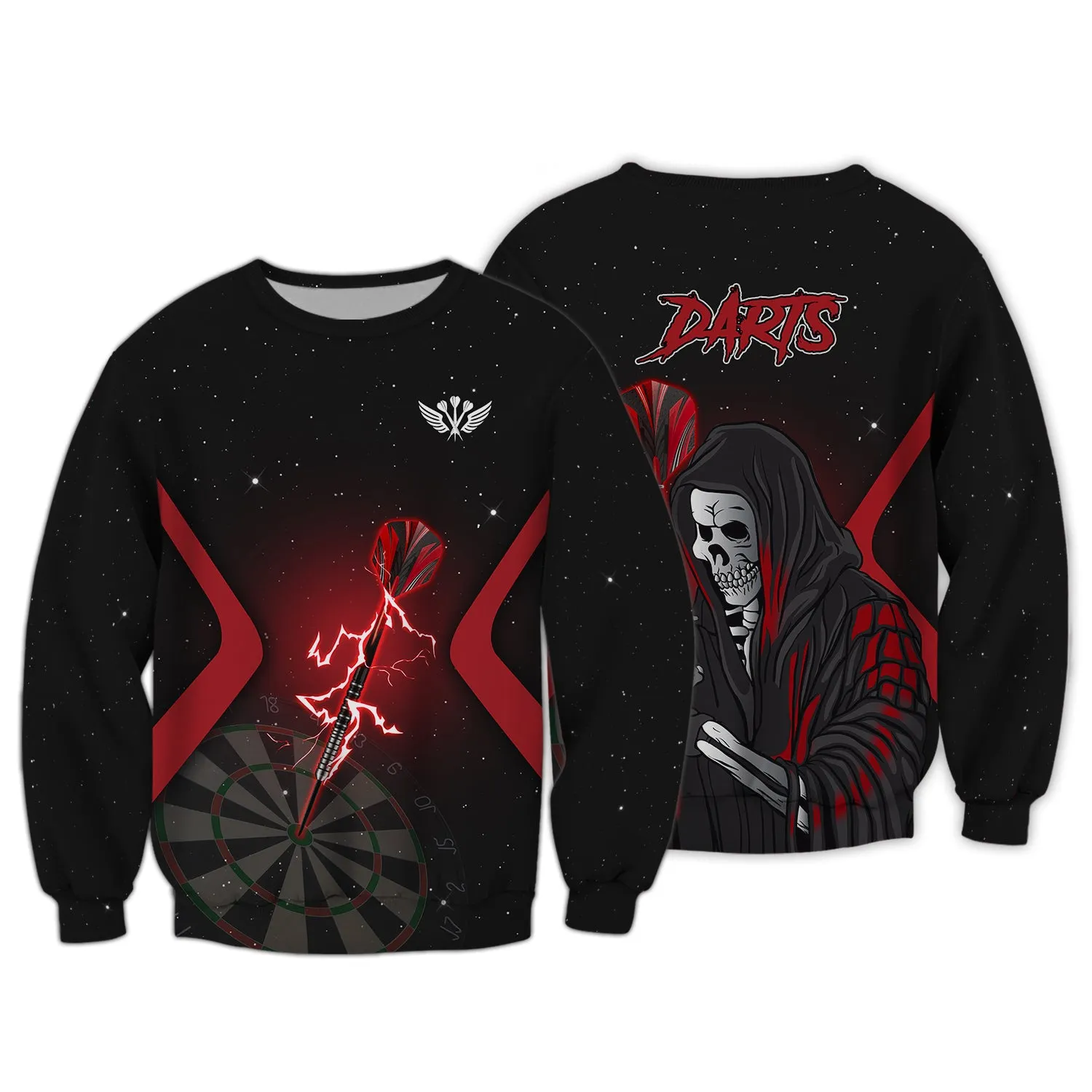 Darts Skeleton 3D Printed Shirts