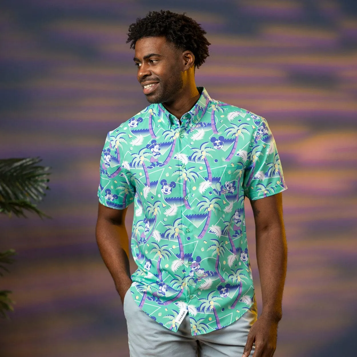 Disney "Cabana Mickey" – KUNUFLEX Short Sleeve Shirt