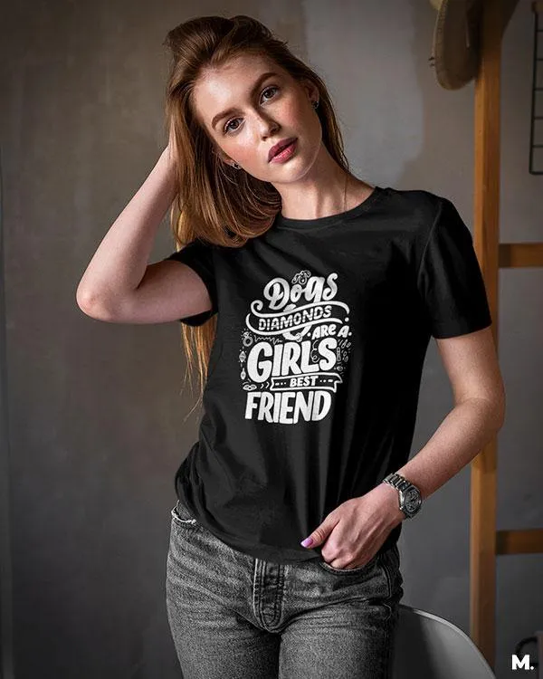 Dogs and diamonds printed t shirts