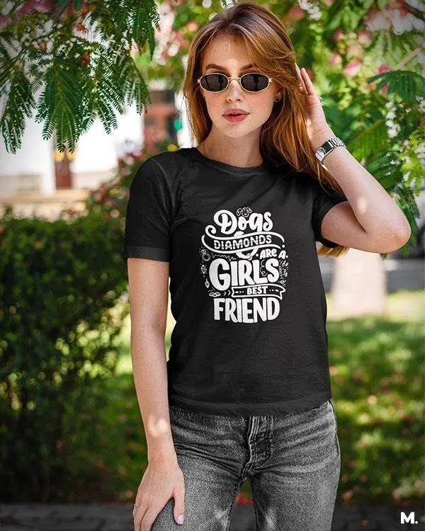 Dogs and diamonds printed t shirts